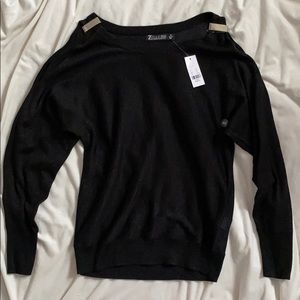 7th Avenue New York & company Black shimmer top